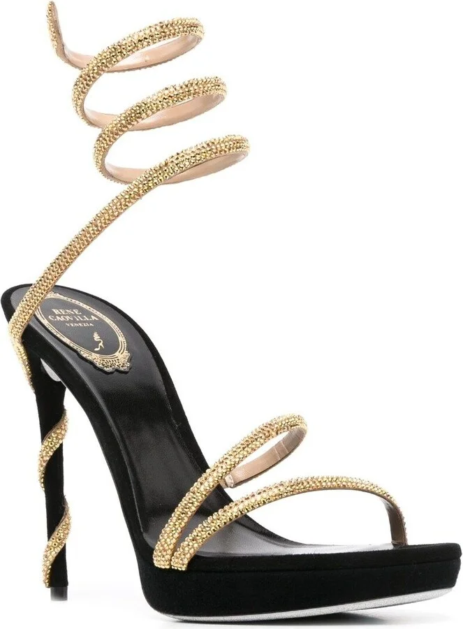 Cleo Crystal-Embellished Sandals - Image 2