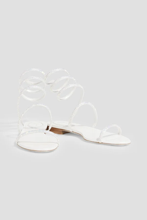 Cleo crystal-embellished satin sandals - Image 5