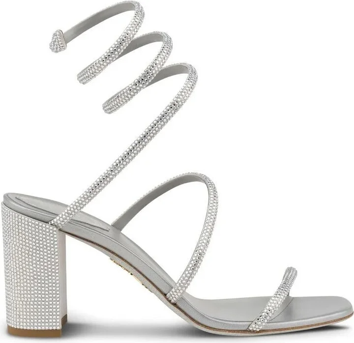 Cleo Crystal Grey Sandal 80