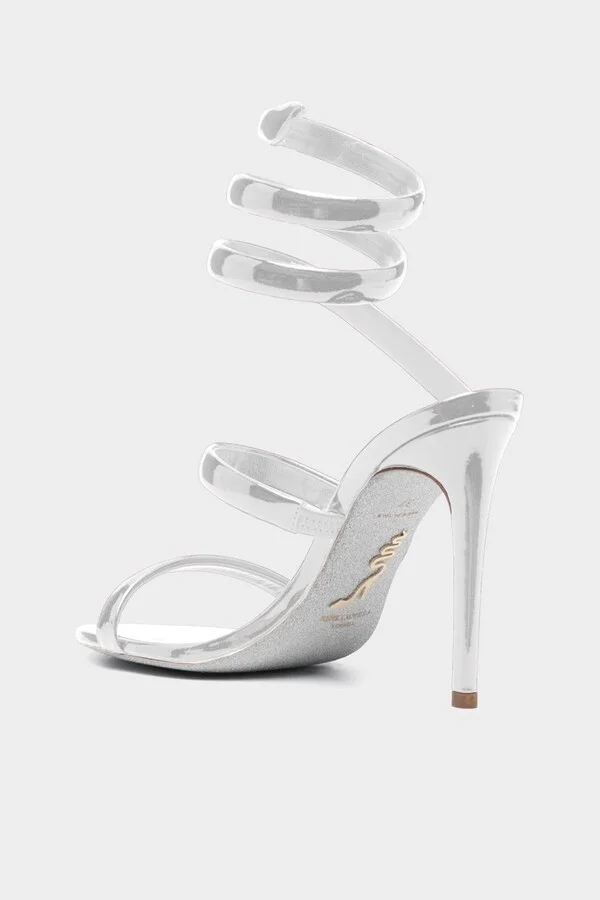 Cleo Sandal 105 in White - Image 3