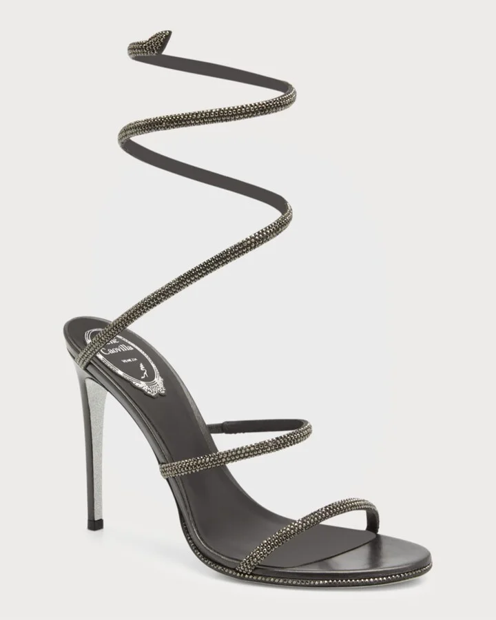 Cleo Snake Strass Stiletto Sandals - Image 7