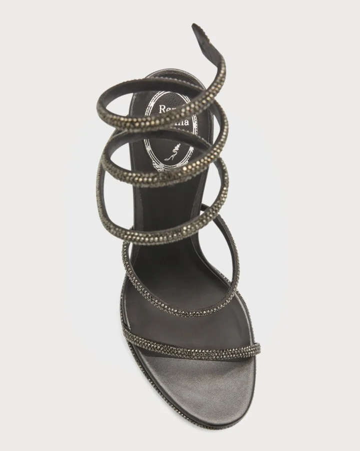 Cleo Snake Strass Stiletto Sandals - Image 11