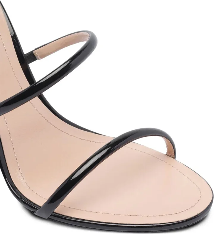 Cleo spiral-wrap patent-leather sandals - Image 4