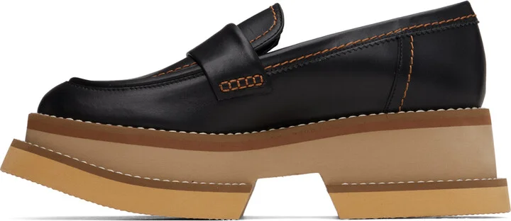 Clergerie Black Banel Loafers - Image 3