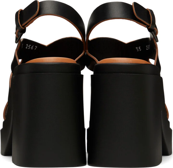 Clergerie Black Nateo Heeled Sandals - Image 2