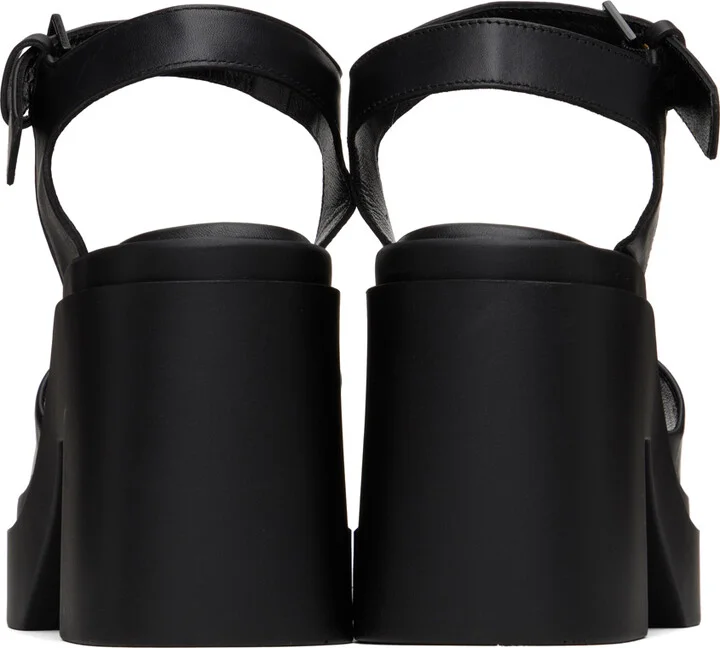 Clergerie Black Nelio Heeled Sandals - Image 2
