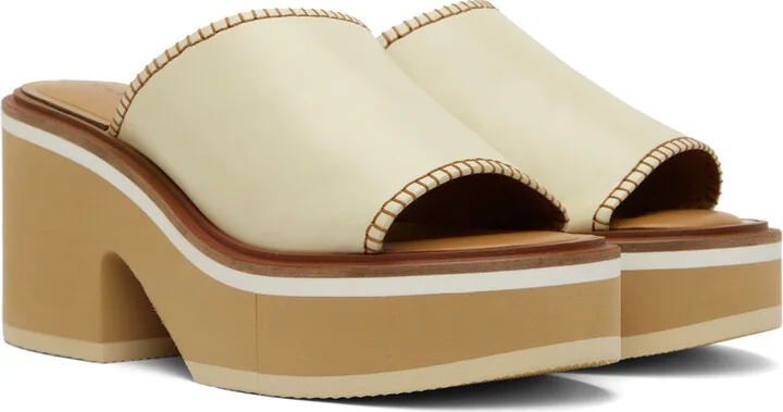 Clergerie Off-White Cessy Heeled Sandals - Image 4