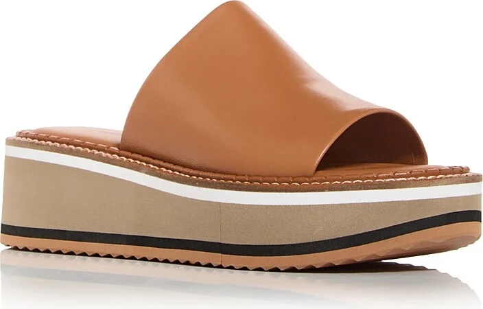 Clergerie Women's Fast2 Wedge Slide Sandals