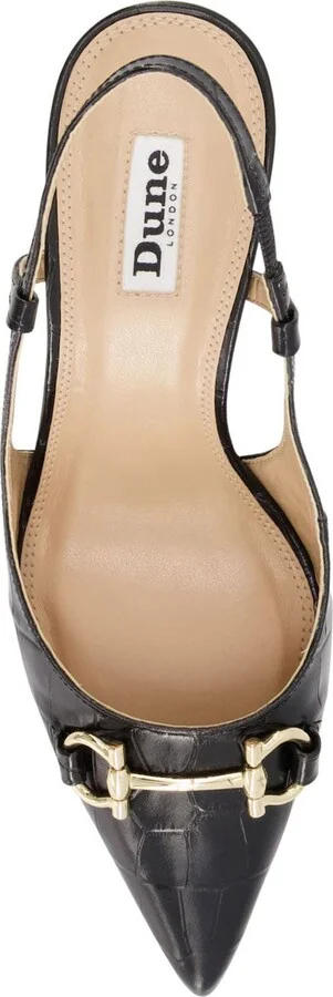 Click Croc Embossed Pointed Toe Pump - Image 5