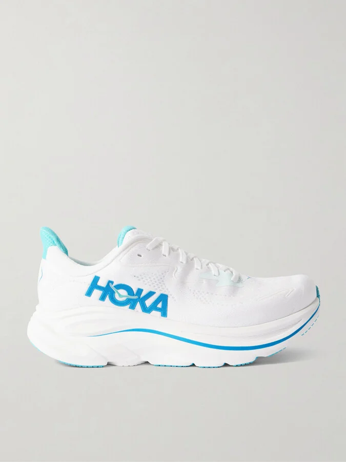 Clifton 10 Rubber-Trimmed Jacquard Running Sneakers