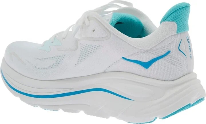 'clifton 10' White Low Top Sneakers With Logo Lettering On The Side And Logo Patch On The Tongue In Tech Fabric Unisex - Image 2