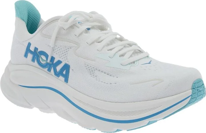 'Clifton 10' White Low Top Sneakers With Logo Lettering On The Side And Logo Patch On The Tongue In Tech Fabric Unisex