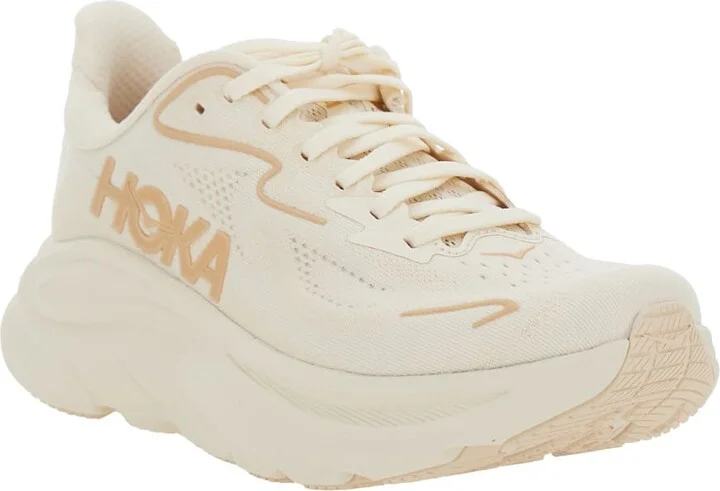 'clifton 10' White Low Top Sneakers With Oversize Sole And Logo Lettering On The Side In Tehc Fabric Unisex - Image 2