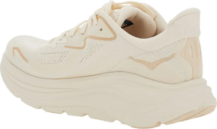 'clifton 10' White Low Top Sneakers With Oversize Sole And Logo Lettering On The Side In Tehc Fabric Unisex - Image 3