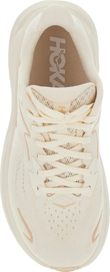 'clifton 10' White Low Top Sneakers With Oversize Sole And Logo Lettering On The Side In Tehc Fabric Unisex - Image 4