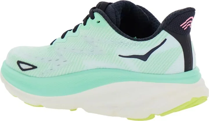 'clifton 9' Multicolor Sneakers With Zig Zag Embroidery And Side Logo Print In Rubber Unisex - Image 3