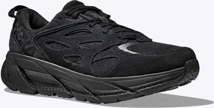 Clifton L Suede 1122571-BBLC Men's US 5 Black Running Shoes TF2011