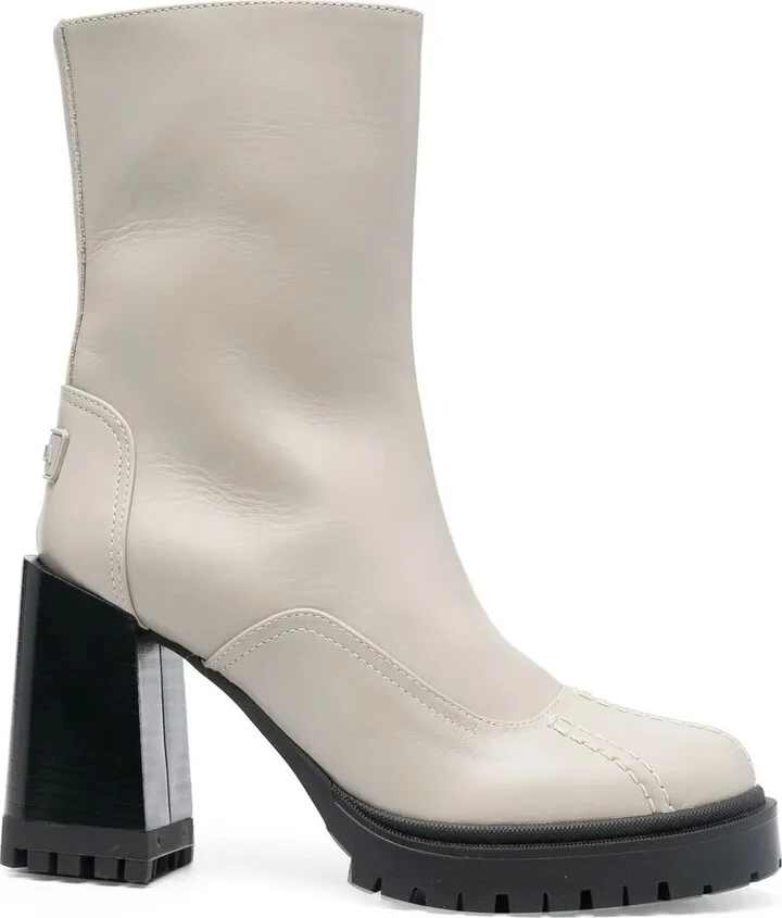Climb leather ankle boots