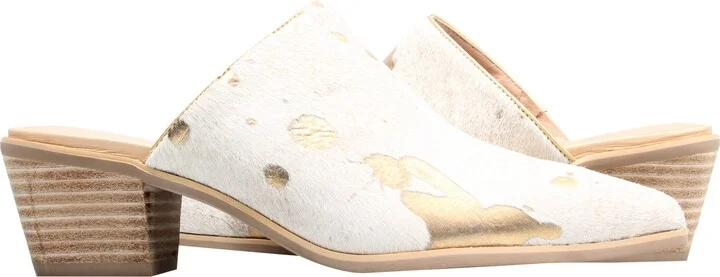Clint Gold Pony Hair Women's Mule