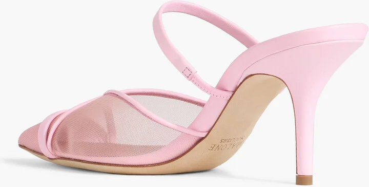 Clio 70 mesh and leather mules - Image 3