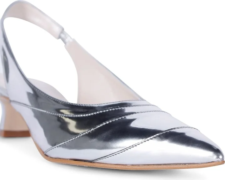 Clio Silver Slingback Sandals - Image 2
