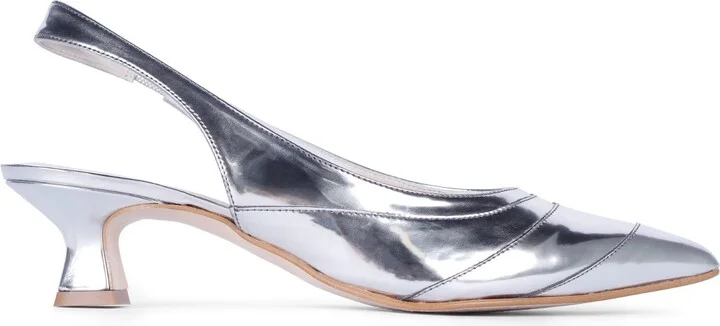 Clio Silver Slingback Sandals