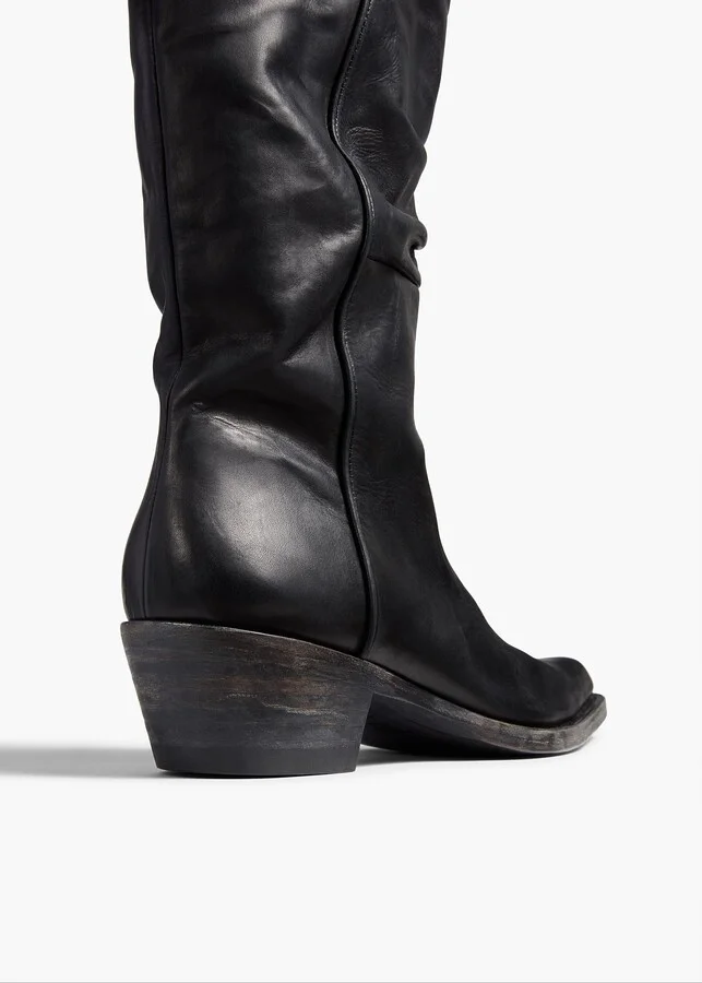 Clive Boot in Black Leather - Image 3