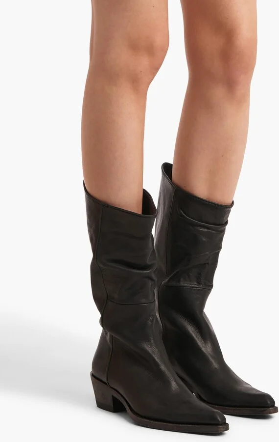 Clive Boot in Black Leather - Image 5