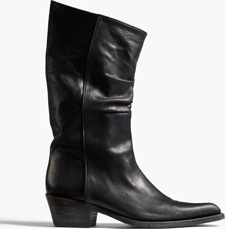 Clive Boot in Black Leather