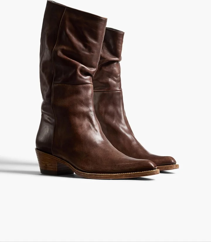 Clive Boot in Dark Brown Leather - Image 2