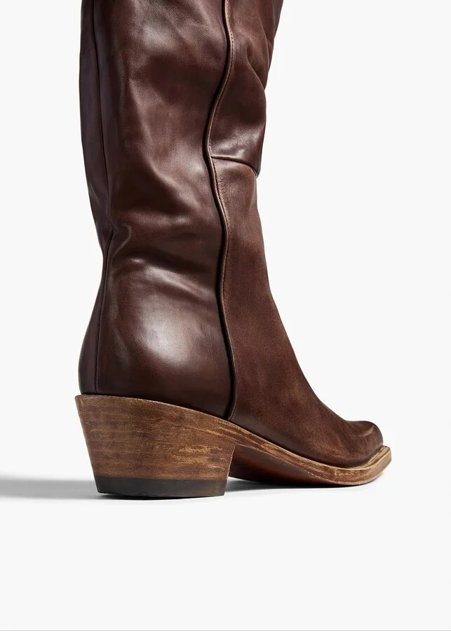 Clive Boot in Dark Brown Leather - Image 3