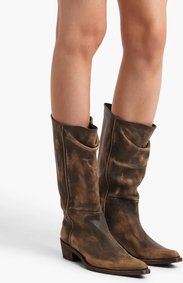 Clive Boot in Vintage Black Leather - Image 5