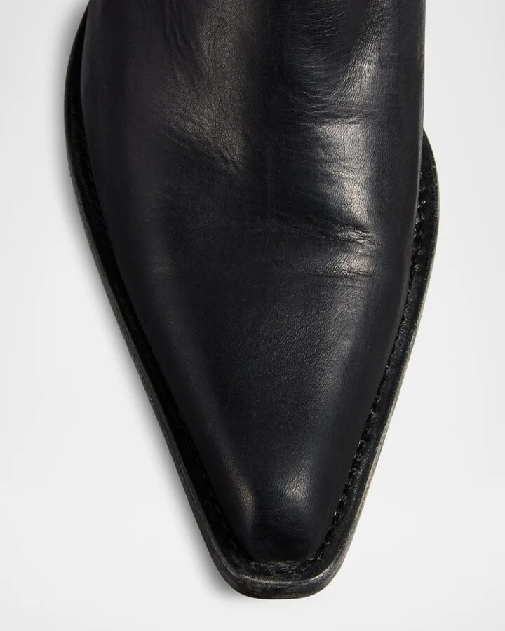 Clive Calfskin Moto Boots - Image 2