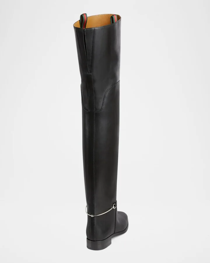 Clive Leather Over-The-Knee Boots - Image 3