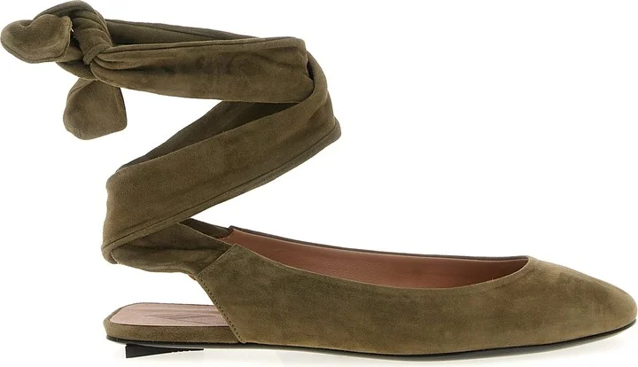 Cloe Flat Shoes Green