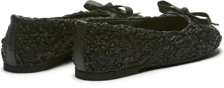 Cloqué Leather Ballerina Shoes - Image 3