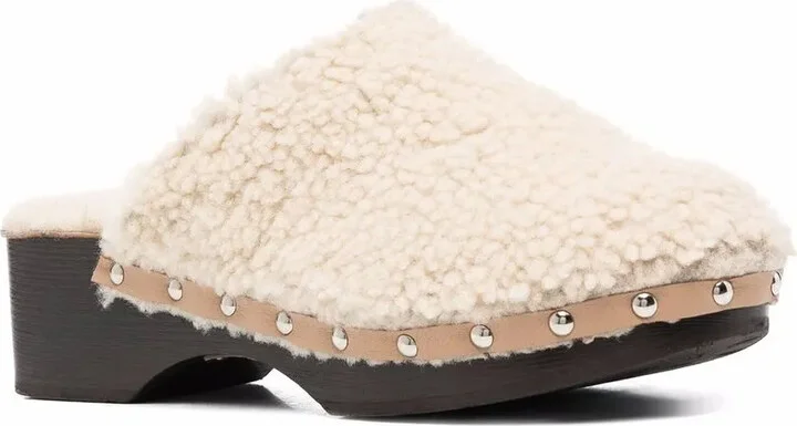 Closed Sheepskin Clogs - Image 2