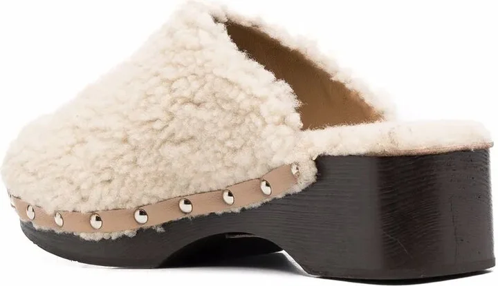 Closed Sheepskin Clogs - Image 3