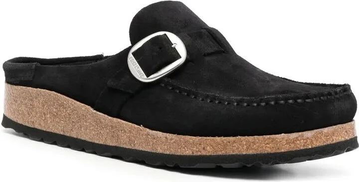 Closed-Toe Suede Mules - Image 2