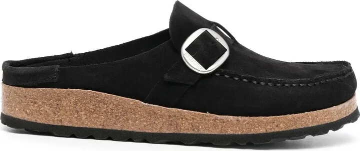 Closed-Toe Suede Mules