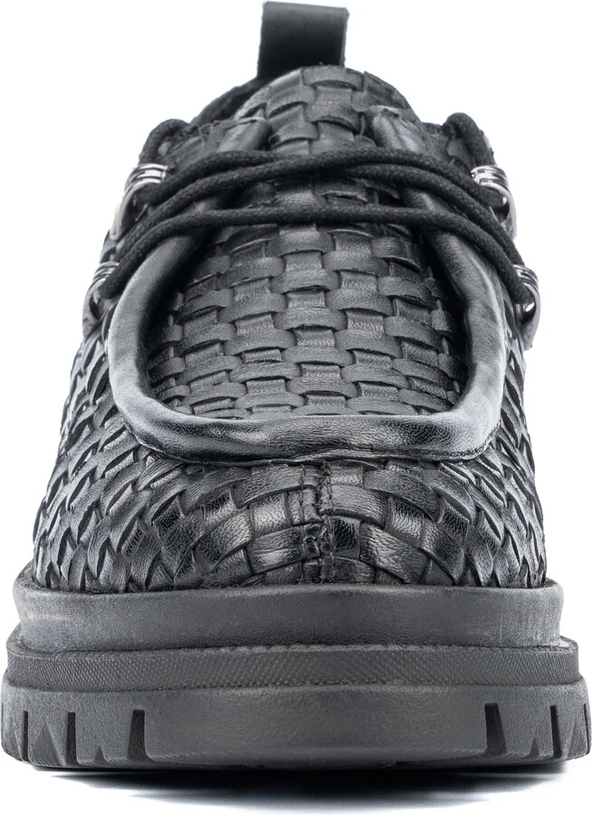 Clotilde Woven Leather Moc Toe Derby Loafer - Image 2