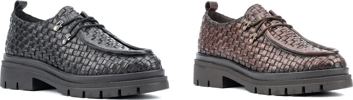 Clotilde Woven Leather Moc Toe Derby Loafer - Image 8