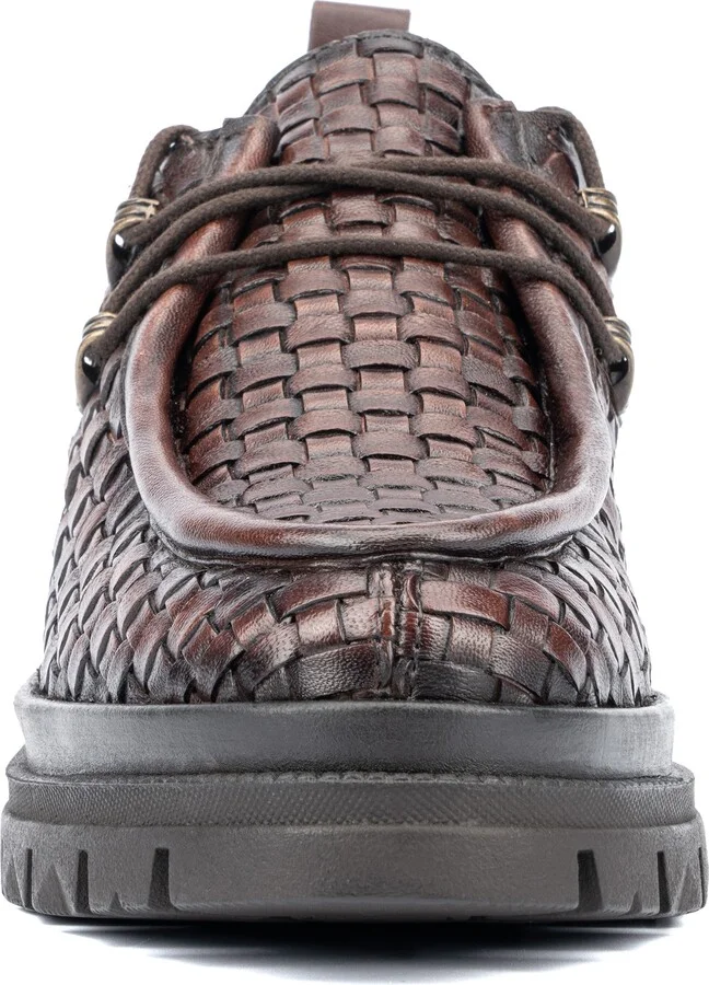 Clotilde Woven Leather Moc Toe Derby Loafer - Image 11