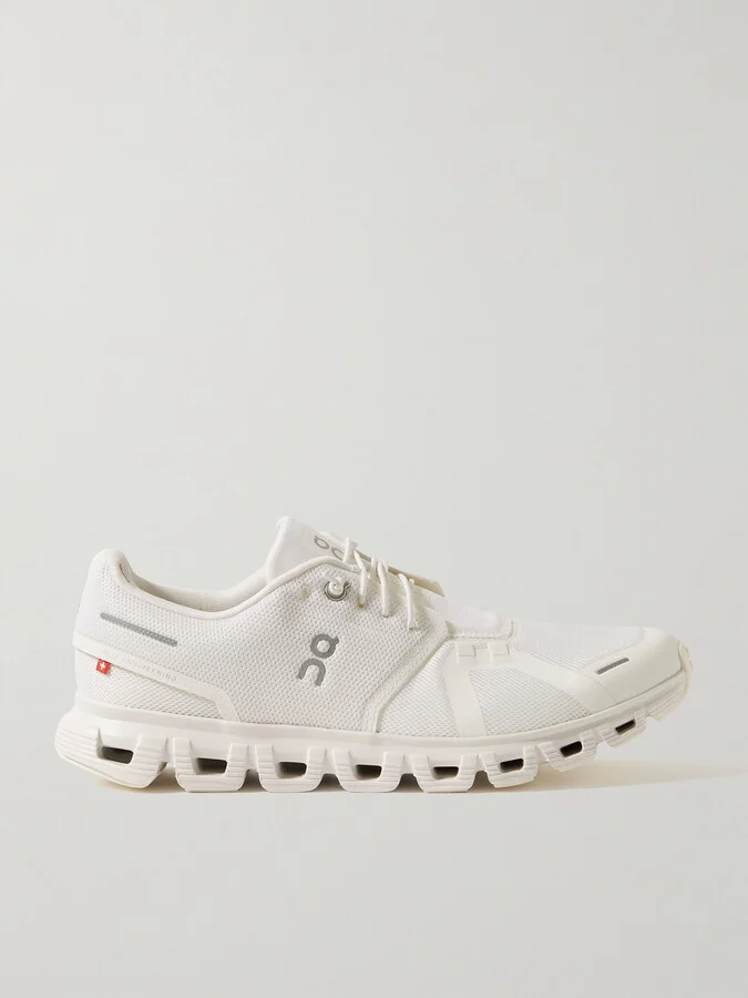 Cloud 6 Rubber-Trimmed Mesh Slip-On Sneakers