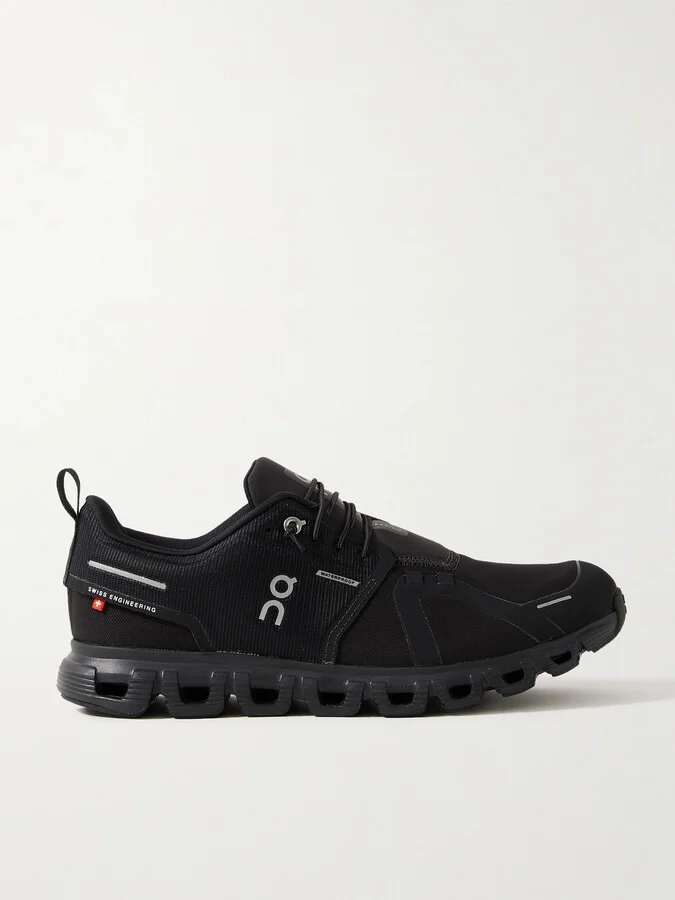 Cloud 6 WP Rubber-Trimmed Stretch-Knit Slip-On Sneakers