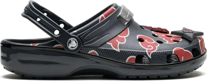 Cloud-Print Heel-Strap Clogs