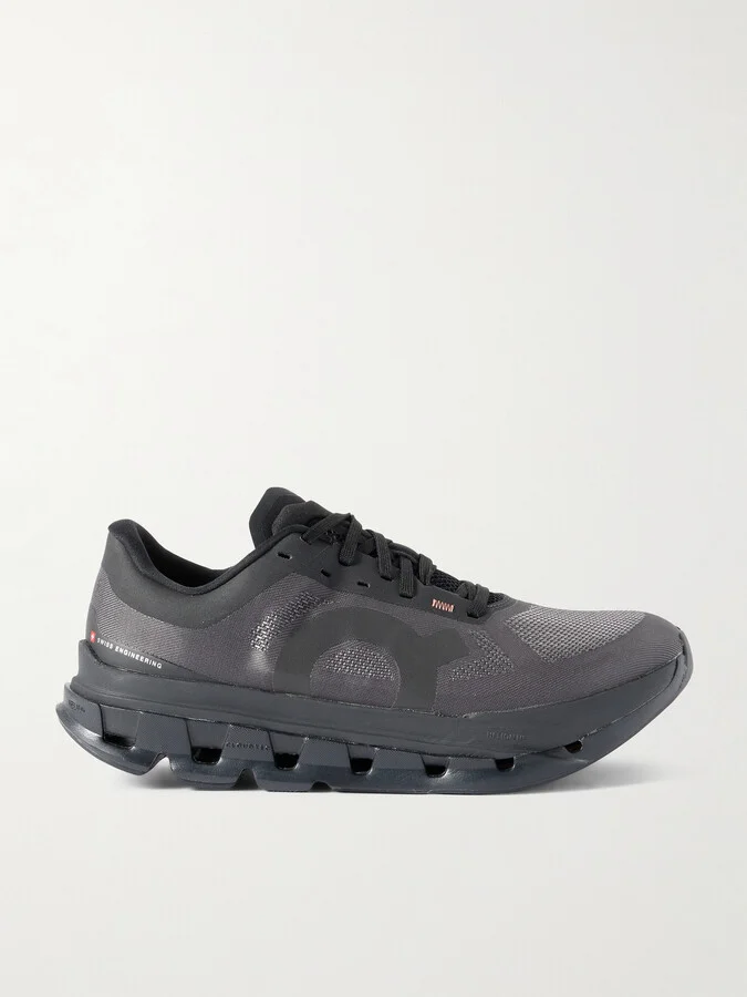 Cloudflow 5 Rubber-Trimmed Mesh Running Sneakers