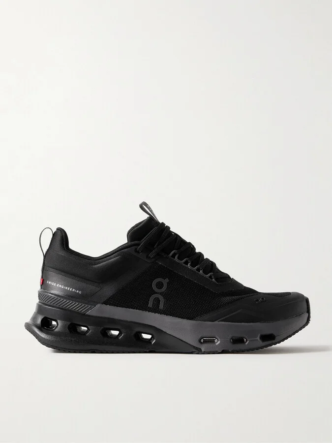 Cloudnova X Rubber-Trimmed Mesh Running Sneakers