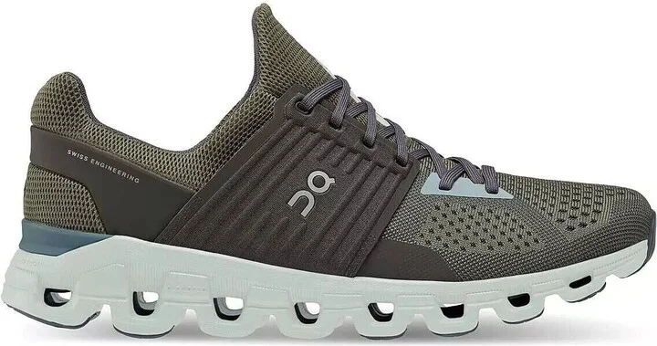 Cloudswift 41.98461 Sneakers Men's Olive Thorn Lace-Up Athletic Running Shoes