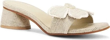 Clover By Lun Flower Applique Sandals - Image 2